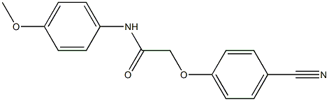 2-(4-cyanophenoxy)-N-(4-methoxyphenyl)acetamide Structure