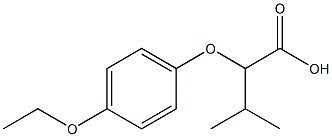 2-(4-ethoxyphenoxy)-3-methylbutanoic acid Structure