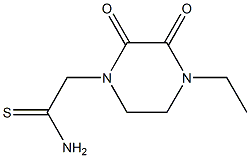 2-(4-ethyl-2,3-dioxopiperazin-1-yl)ethanethioamide Structure