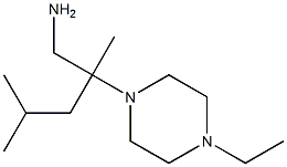 2-(4-ethylpiperazin-1-yl)-2,4-dimethylpentan-1-amine Structure