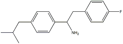 2-(4-fluorophenyl)-1-[4-(2-methylpropyl)phenyl]ethan-1-amine Structure
