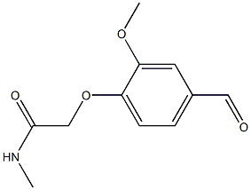 2-(4-formyl-2-methoxyphenoxy)-N-methylacetamide 구조식 이미지