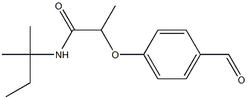 2-(4-formylphenoxy)-N-(2-methylbutan-2-yl)propanamide 구조식 이미지