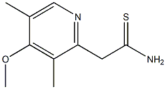 2-(4-methoxy-3,5-dimethylpyridin-2-yl)ethanethioamide Structure