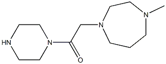 2-(4-methyl-1,4-diazepan-1-yl)-1-(piperazin-1-yl)ethan-1-one 구조식 이미지