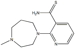 2-(4-methyl-1,4-diazepan-1-yl)pyridine-3-carbothioamide Structure