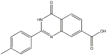 2-(4-methylphenyl)-4-oxo-3,4-dihydroquinazoline-7-carboxylic acid Structure