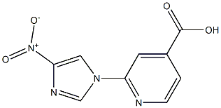 2-(4-nitro-1H-imidazol-1-yl)pyridine-4-carboxylic acid Structure