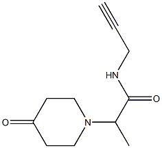 2-(4-oxopiperidin-1-yl)-N-(prop-2-yn-1-yl)propanamide 구조식 이미지