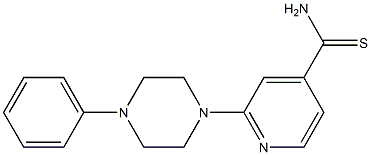 2-(4-phenylpiperazin-1-yl)pyridine-4-carbothioamide Structure