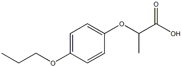 2-(4-propoxyphenoxy)propanoic acid Structure