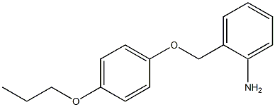 2-(4-propoxyphenoxymethyl)aniline Structure