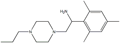 2-(4-Propyl-piperazin-1-yl)-1-(2,4,6-trimethyl-phenyl)-ethylamine Structure
