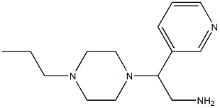 2-(4-propylpiperazin-1-yl)-2-pyridin-3-ylethanamine Structure