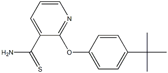 2-(4-tert-butylphenoxy)pyridine-3-carbothioamide Structure