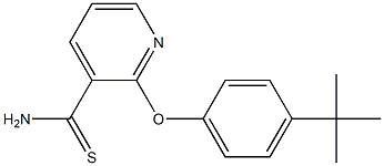 2-(4-tert-butylphenoxy)pyridine-3-carbothioamide 구조식 이미지