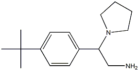 2-(4-tert-butylphenyl)-2-pyrrolidin-1-ylethanamine Structure