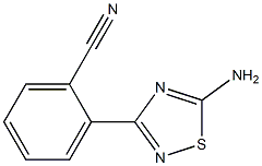 2-(5-amino-1,2,4-thiadiazol-3-yl)benzonitrile Structure
