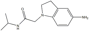 2-(5-amino-2,3-dihydro-1H-indol-1-yl)-N-(propan-2-yl)acetamide Structure