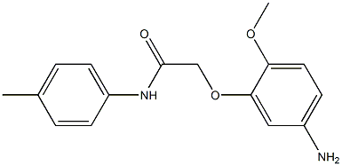 2-(5-amino-2-methoxyphenoxy)-N-(4-methylphenyl)acetamide Structure