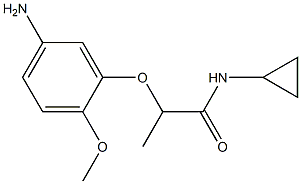 2-(5-amino-2-methoxyphenoxy)-N-cyclopropylpropanamide 구조식 이미지