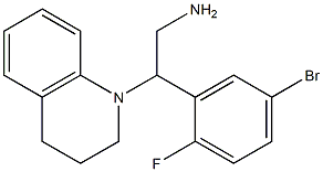 2-(5-bromo-2-fluorophenyl)-2-(1,2,3,4-tetrahydroquinolin-1-yl)ethan-1-amine 구조식 이미지