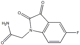 2-(5-fluoro-2,3-dioxo-2,3-dihydro-1H-indol-1-yl)acetamide 구조식 이미지