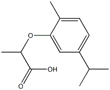 2-(5-isopropyl-2-methylphenoxy)propanoic acid Structure