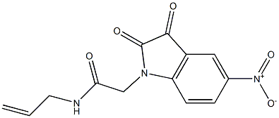 2-(5-nitro-2,3-dioxo-2,3-dihydro-1H-indol-1-yl)-N-(prop-2-en-1-yl)acetamide Structure