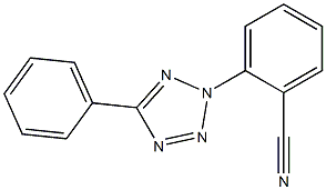 2-(5-phenyl-2H-1,2,3,4-tetrazol-2-yl)benzonitrile 구조식 이미지