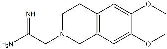 2-(6,7-dimethoxy-3,4-dihydroisoquinolin-2(1H)-yl)ethanimidamide 구조식 이미지