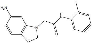 2-(6-amino-2,3-dihydro-1H-indol-1-yl)-N-(2-fluorophenyl)acetamide Structure