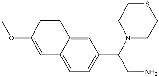 2-(6-methoxynaphthalen-2-yl)-2-(thiomorpholin-4-yl)ethan-1-amine Structure