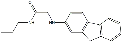 2-(9H-fluoren-2-ylamino)-N-propylacetamide Structure