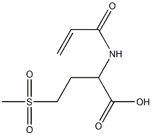 2-(acryloylamino)-4-(methylsulfonyl)butanoic acid 구조식 이미지