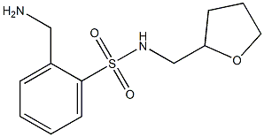 2-(aminomethyl)-N-(tetrahydrofuran-2-ylmethyl)benzenesulfonamide Structure