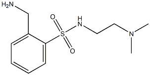 2-(aminomethyl)-N-[2-(dimethylamino)ethyl]benzenesulfonamide 구조식 이미지