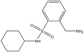 2-(aminomethyl)-N-cyclohexylbenzenesulfonamide Structure