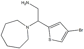 2-(azepan-1-yl)-2-(4-bromothiophen-2-yl)ethan-1-amine Structure