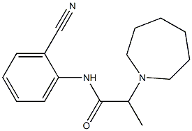 2-(azepan-1-yl)-N-(2-cyanophenyl)propanamide 구조식 이미지