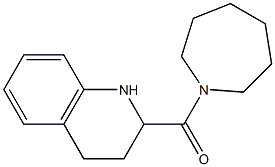 2-(azepan-1-ylcarbonyl)-1,2,3,4-tetrahydroquinoline Structure