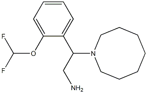 2-(azocan-1-yl)-2-[2-(difluoromethoxy)phenyl]ethan-1-amine 구조식 이미지