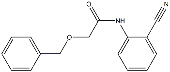 2-(benzyloxy)-N-(2-cyanophenyl)acetamide 구조식 이미지