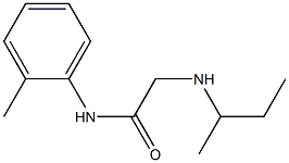 2-(butan-2-ylamino)-N-(2-methylphenyl)acetamide 구조식 이미지
