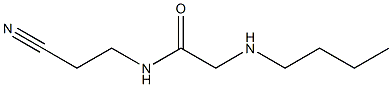2-(butylamino)-N-(2-cyanoethyl)acetamide 구조식 이미지