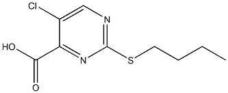 2-(butylthio)-5-chloropyrimidine-4-carboxylic acid 구조식 이미지