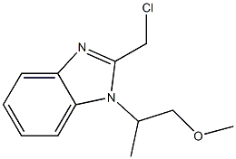 2-(chloromethyl)-1-(1-methoxypropan-2-yl)-1H-1,3-benzodiazole Structure