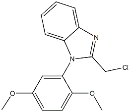 2-(chloromethyl)-1-(2,5-dimethoxyphenyl)-1H-1,3-benzodiazole Structure