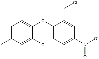 2-(chloromethyl)-1-(2-methoxy-4-methylphenoxy)-4-nitrobenzene 구조식 이미지