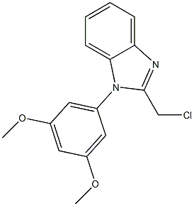 2-(chloromethyl)-1-(3,5-dimethoxyphenyl)-1H-1,3-benzodiazole Structure